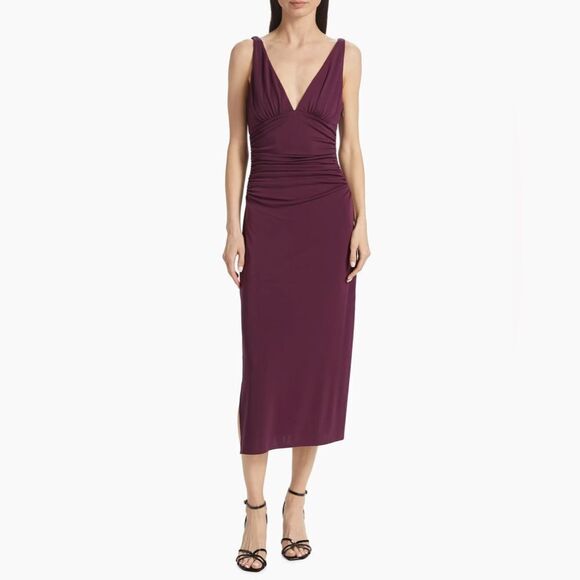 Cinq à Sept  Lacey Gathered Midi-Dress size 6 - Picture 2 of 13